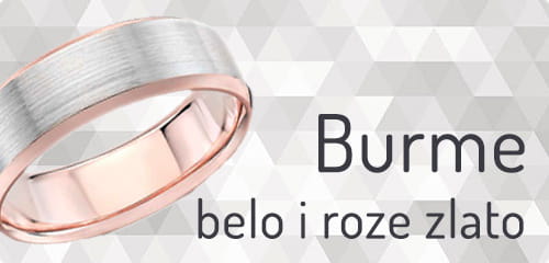 Burme od belog i roze zlata