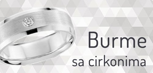 Burme sa cirkonima belo zlato